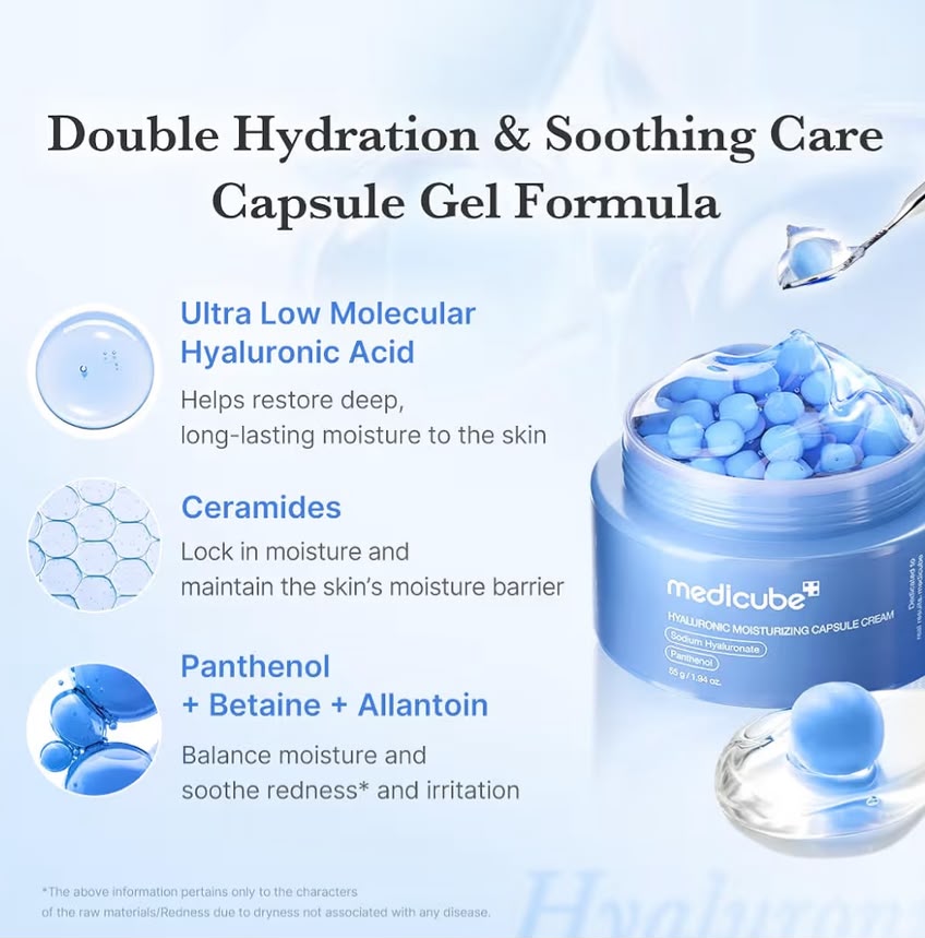 MEDICUBE Crema cápsula con ácido hialurónico